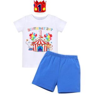 IBTOM CASTLE Baby Boys Half Birthday Outfits, 1/2 Birthday Clothes