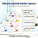 Soft Silicone Inhaler Spacer for Kids - Fun and Colorful Design,Kids-Yellow