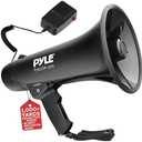 Pyle Megaphone Speaker PA Bullhorn Built-in Siren - Adjustable Volume Control & 1200Yard Range - for Football, Soccer, Baseball, Hockey & Basketball Cheerleading Fans & Coaches or for Safety Drills