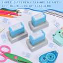 2 x Teacher Stamps Self Inking Teacher Grading Stamps Checkbox for Classroom(Completed)