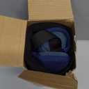 Travel Pillow, Upgrade Airplane Pillow for Long Flight, 360 Support Headrest, Travel Neck Pillow Eye Masks for Sleep, Compact Airplane Travel Essentials, Stop Bobblehead, Mottled Blue