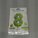 2 x Video Game Number 8 Balloon Different shades of Green Number Balloons for Game Birthday Decorations, Pixel Game Party Supplies 8 Number Balloon