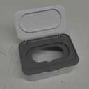 Wipes Dispenser, Wipe Holder for Baby & Adult, Seposeve Refillable Wipe Container, Keeps Wipes Clean. Non-Slip, Easy Pull Wipes Pouch Case, (Grey)