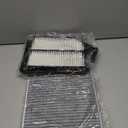 Engine+Cabin Air Filters Set Fit for 2013-2017 Honda Accord 2.4L, 2015-2020 Acura TLX 2.4L(All Not for Hybrid) Engine Air Filter for My Car Replacement Automotive Accessories CF10134 CA11476