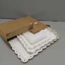 5 Pcs Dessert Table Display Set - 2 Pcs 3-Tier Dessert Display Stands & 3 Pcs Serving Tray - Dessert Trays Dessert Stands Treat Table Displays Set for Tea Parties,Birthdays & Baby Showers (White)