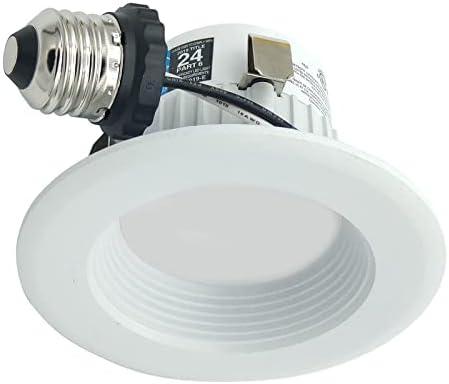 3" Dimmable LED Recessed Trim Baffle Light, 3000K, 120V 9W, 670 Lumens, ES Qualified, UL Listed