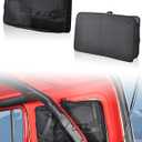 JROAD Rear Side Window Storage bag Compatible With 2018-2024 Jeep Wrangler JL 4-Door Cargo Suction Organizer Storage