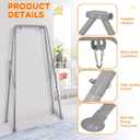 Baby Swing Stand, Heavy Duty Foldable Swing Stand A-Frame Metal Swing Stand Frame for Backyard Indoor & Outdoor Use (Hammock Chair not Included) (Gray)