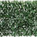 ColourTree Expandable Rectractable Faux Artificial Ivy Trellis Hedge Fence Screen Privacy Screen Wall Screen - Commercial Grade 150 GSM - Heavy Duty, (2, Double Sided Leaves)