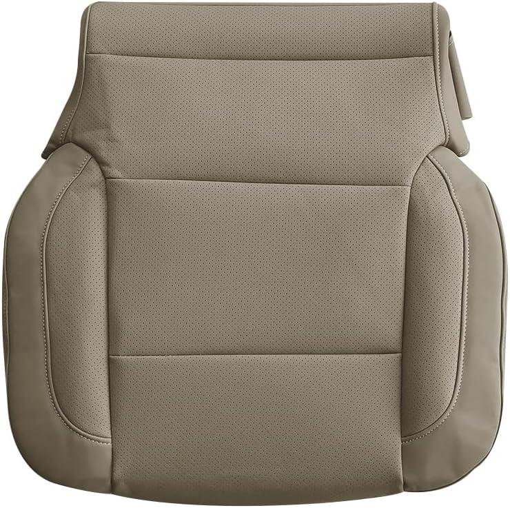 Driver or Passenger Side Bottom Replacement PERF Leather Seat Cover Compatible with Chevy Silverado GMC Sierra 1500 2500HD 3500HD 2015, 2016, 2017, 2018 & 2019