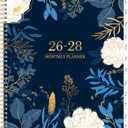 2026-2028 Monthly Planner - 2 Year Monthly Planner/Calendar 2026-2028, July 2026 - June 2028, 11" x 9", 24 Monthly Planner with Tabs, Back Pocket, Holidays, Twin-Wire Binding, Note Pages (blue)
