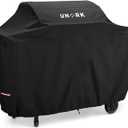 52 Inch Grill Cover for Outdoor Grill Covers Heavy Duty Waterproof Compatible with Weber Grill Covers 2-4 Burners Barbecue Grill Cover Series 52" L x 24" W x 42" H (Black)