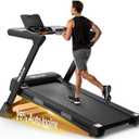 TREAFLOW Treadmill with 0-25% Auto Incline, 3.5 HP Folding for Home Running, 10.0 MPH Max Speed, 300 lbs Weight Capacity, Bluetooth Speaker.