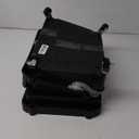 Calmootey 4-Tier Rolling Utility Cart with Drawer,Multifunctional Storage Organizer with Plastic Shelf & Metal Wheel,Storage Cart for Kitchen,Bathroom,Living Room,Office,Black