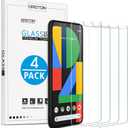OMOTON [4 Pack] Screen Protector Compatible with Google Pixel 4XL, Tempered Glass Screen Protector for Google Pixel 4 XL 2019 Released, Scratch Resistant/Case Friendly (4 XL-6.3 Inch)