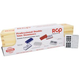 Dominos Set for Adults  Professional Double 9 Dominoes Set of 55 Tiles for Adults, Metal Spinner, Classic and Travel Board Game with Wood Case Juegos de Mesa Silver