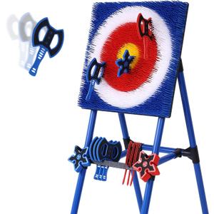Stiatu Axe Throwing Bristle Target with 8 Throwing Axes Set,Axe Throwing Game for Backyard, Indoor &Outdoor,Yard Games,Carnival Games