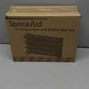 SpaceAid Spice Rack Organizer with 28 Spice Jars, 386 Spice Labels, Chalk Marker and Funnel Set for Cabinet, Countertop, Pantry, Cupboard or Door & Wall Mount - 28 Jars, 13.4" W  10.8" H, Black