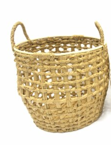 HD Large Hyacinth Braided Basket Set Of 3