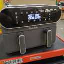 Sur La Table 11-Quart Digital Double Basket Air Fryer - 1700W Dual Zone with Touchscreen Display, Sync Cook & Separate Settings, Includes Crisper Tray & Separator, Safe Kitchen Appliance for Food Prep