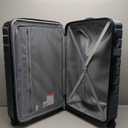 Coolife Luggage Suitcase Carry on Hardside PC+ABS Spinner TSA Lock Telescopic Handle (Teal blue)
