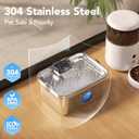 PETIMI Dog Water Fountain, 3 Gallons Stainless Steel Dog & Cat Water Fountain, Large Pet Water Fountain for Multiple Pets, Ultra Silent, Wide Mouth, Safety Lock, 3 Filters Included, Smart Water Pump
