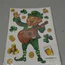 119PCS St Patrick's Day Window Clings, Reusable St Patrick's Day Decorations, Double Sided Green Shamrock Window Clings, Irish Static Saint Patrick's Stickers for Glass, St Patrick's Day Decor(8 Sheets)