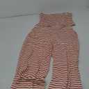 Panadila Womens Striped Two Piece Sets Summer Lounge Outfits Sailor Tube Top and Pants Matching Set Beach Vacation Travel Y2k (Size Medium, Red Combo)