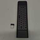 iPazzPort Mini Air Mouse Remote with Keyboard - 7-Color Backlit, Bluetooth & 2.4G Dual-Mode, Responsive Light-Press Buttons for Smart TV, Android Box, PC, Windows | AAA Battery Powered (NOT Included)