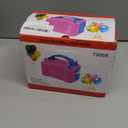 FLSEPAMB Balloon Pump, Electric Balloon Pump,Portable Dual Nozzles Electric Balloon Air Pump 110V 600W, Electric Balloon Inflator with Tying Tool, Colored Ribbons for Party Decoration