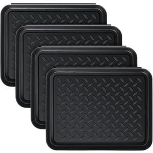 4 Pcs Boot Tray for Entryway Black Small Shoe Tray Waterproof Shoe Mat Front Door 13.78 x 10.83 x 1.18 Inch Boot Mat Multi Purpose Plastic Accessories Pet Entryway Indoor and Outdoor Use 4 Pcs Boot Tray for Entryway Black Small Shoe Tray Waterproof Shoe Mat Front Door 13.78 x 10.83 x 1.18 Inch Boot Mat Multi Purpose Plastic Accessories Pet Entryway Indoor and Outdoor Use