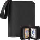 1 Pocket Card Binder  Collectible Trading Card Album, Single Card Holder with 20 Pages, Holds 40 Cards, Side-Loading Mini Binder for TCG, MTG, Sports, Baseball, Football, Small Sports Card Book (Black)