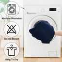 Smiry Rectangle Table Cloth Linen Textured, Waterproof Spillproof Anti-Wrinkle Burlap Tablecloth, Washable Decorative Fabric Table Cover for Dining, Party, Banquet, 54 x 78 Inch, Navy