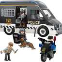 Police Car Toy Truck for Kids 3-8, Large Toy Cars with Lights & Sounds, Emergency Vehicle Toddler Toys, Law Enforcement Role Playset, Play & Learn Toddler Toys Ages 3 4 5 6 7 8 9 10 11 12 (Police)