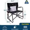 GCI Outdoor Freestyle Rocker XL Portable Folding Rocking Chair and Outdoor Camping Chair
