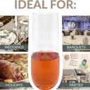 Reli. Champagne Flutes Plastic | 25 Pack | 9 oz - Clear | Stemless Premium Plastic Champagne Flutes | Party-Perfect for Celebrations