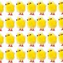 BESPORTBLE 60pcs Mini Chicks Set Plastic Plush Chicken Figures Figurines Cake Toppers Farm Animal Statues Table Decorations for Easter Party Favors 3cm