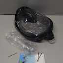 Greatever G2 Full Face Snorkel Mask with Latest Dry Top System,Foldable 180 Degree Panoramic View Snorkeling Mask with Camera Mount,Safe Breathing,Anti-Leak&Anti-Fog (Small-Medium, Black)