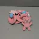 SAMMAS Car Seat Toys, Infant Baby Pink Pig Spiral Activity Hanging Toys Stroller Toys for Car Seat Stroller Bar Crib Bassinet Mobile with Mirror BB Squeaker and Rattles