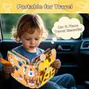 Giraffe Busy Book for Toddlers 1-3,Montessori Toys Toddler Busy Board for 1 Year Old, Felt Quiet Book Sensory Learning Activity Books, Airplane Car Travel Toys, Gifts for Boys Girls 1+