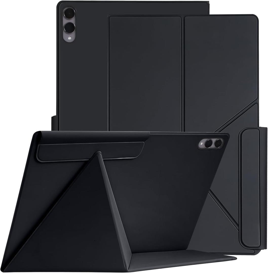 Magnetic Case for Samsung Galaxy Tab S11 Ultra 14.6 Inch 2025 - Model SM-X930/SM-X936 Tablet with S-Pen Holder, Auto Wake/Sleep Smart Tablet Cover, Black