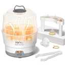 HEYVALUE Ease-Steam Bottle Sterilizer, Compact Baby Bottle Sterilizer, Fast One-Touch Operation (Esterilizador de Biberones), Electric Sterilizer for Baby Bottles, Baby Essentials & Breast Pump Parts : Baby