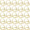 60 Pack Gold Place Card Holder - Round Shape Table Place Cards Holder - Mini Table Card Photo Picture Holders for Wedding Party Birthday Office