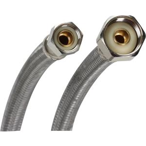 Fluidmaster 1F36 Faucet Connector, Braided Stainless Steel - 3/8 Female Compression Thread x 1/2 F.I.P. Thread, 3 Ft. (36-Inch) Length