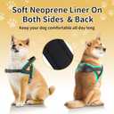 No Pull Dog Harness, Reflective Puppy Harness with Soft Padded Handle, Escape Proof/Quick Fit Adjustable Pet Harness for Small Medium Large Dogs, Easy for Training Walking (Black, S)