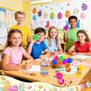 24 Pack Easter Eggs Bulk with Multicolor Pen in One - Easter Egg Fillers & Easter Party Favors for Kids, Non-Candy Basket Stuffers for Egg Hunt Gift