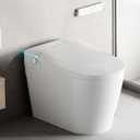 Smart Toilet with Bidet Built in, Bidet Toilet with Heated Seat and Night Light, One Piece Toilet for Bathroom, UV-C light, Foam Shield, Dual Flush - Manual Lid/Seat