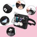 Damero Nurse Fanny Pack with Medical Gear Pockets, Nurse Waist Pouch Nurse Tool Belt with Tape Holder for Stethoscopes, Bandage Scissors and Other Medical Supplies, Black