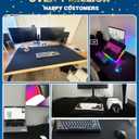 KTRIO Oversized Gaming Mouse Pad Desk Mat, Micro-Weave Cloth for Precise Control, Non-Slip Rubber Base, Stitched Edges, Water-Resistant, Full Desk Coverage for Gamer, Office & Home, 47.3 x 23.6 in