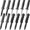 12 Pack Retractable Fake Knife Retractable Knife Halloween Props Fake Plastic Blades for Halloween April Fool's Party(12 Pcs Style E)